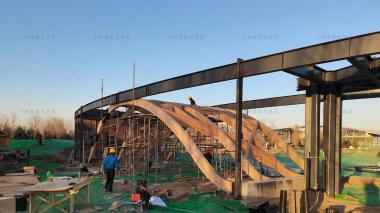 千樹(shù)承建河北園博園木結(jié)構(gòu)建筑在建中，敬請(qǐng)期待成品！